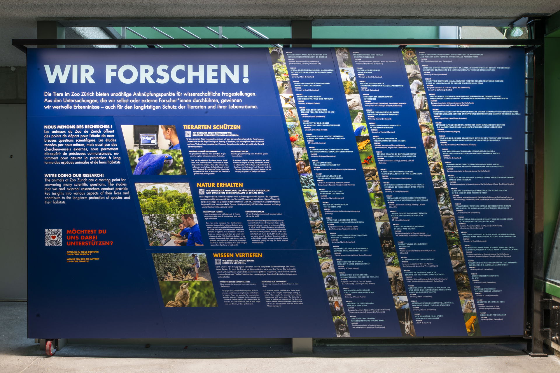 Forschungsstation im Zoo Zürich.