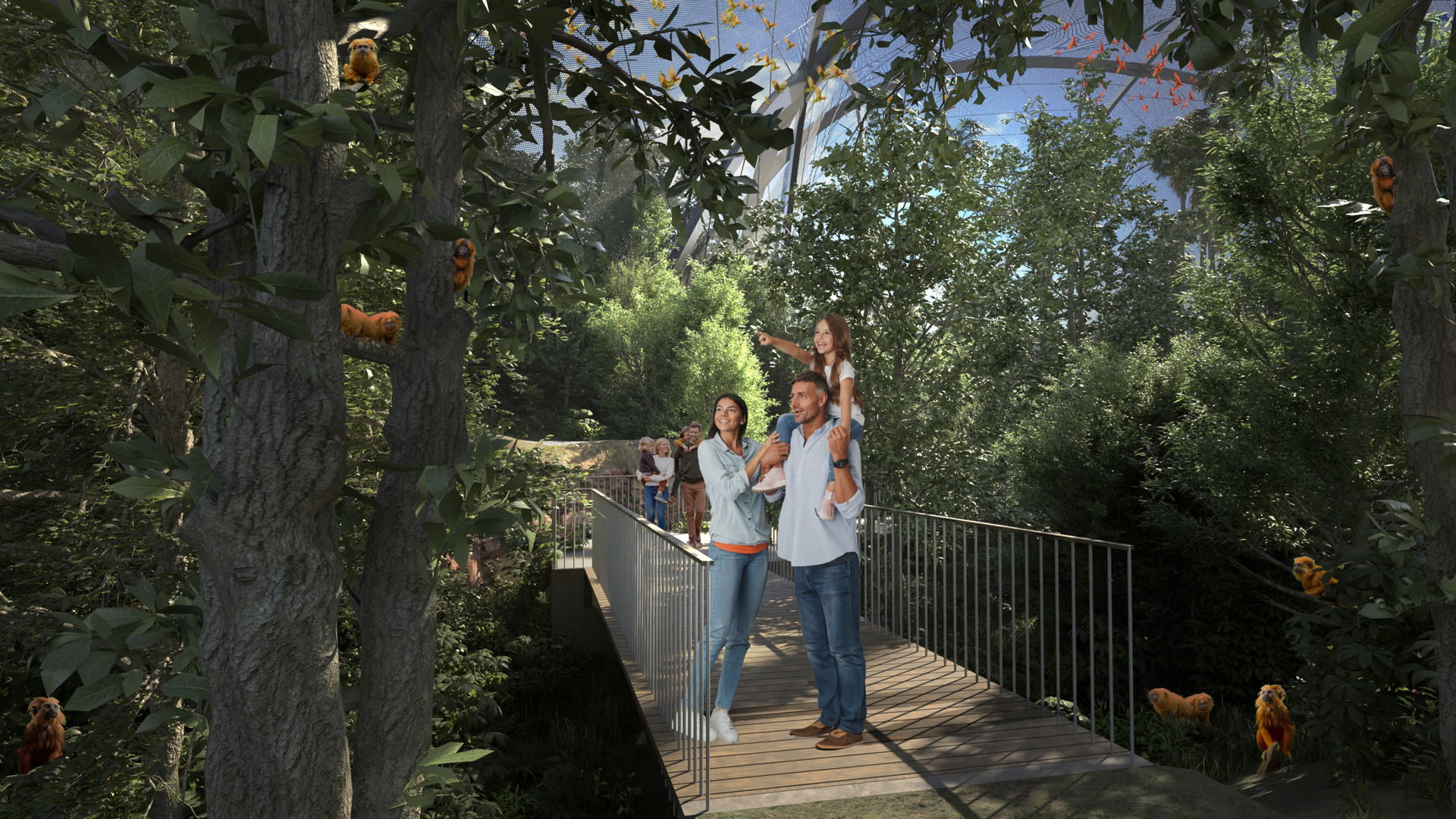Visualisierung des geplanten Pantanal Feuchtgebiets im Zoo Zürich.