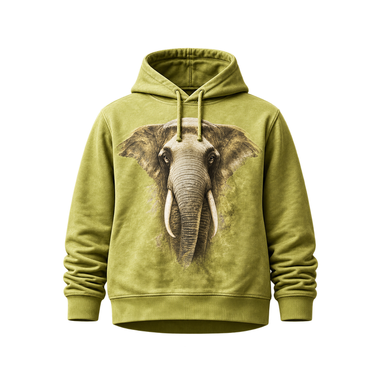 Harlequin Hoodie Elefant