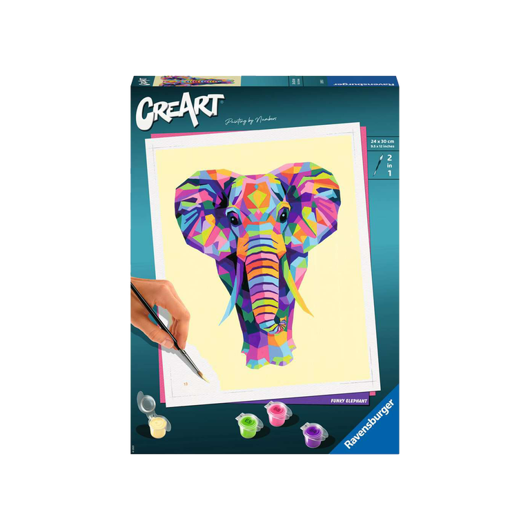 Peinture par numéros Ravensburger Funky Elephant