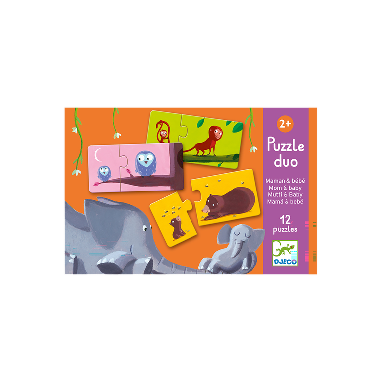 Djeco Puzzle Duo Mama und Kind