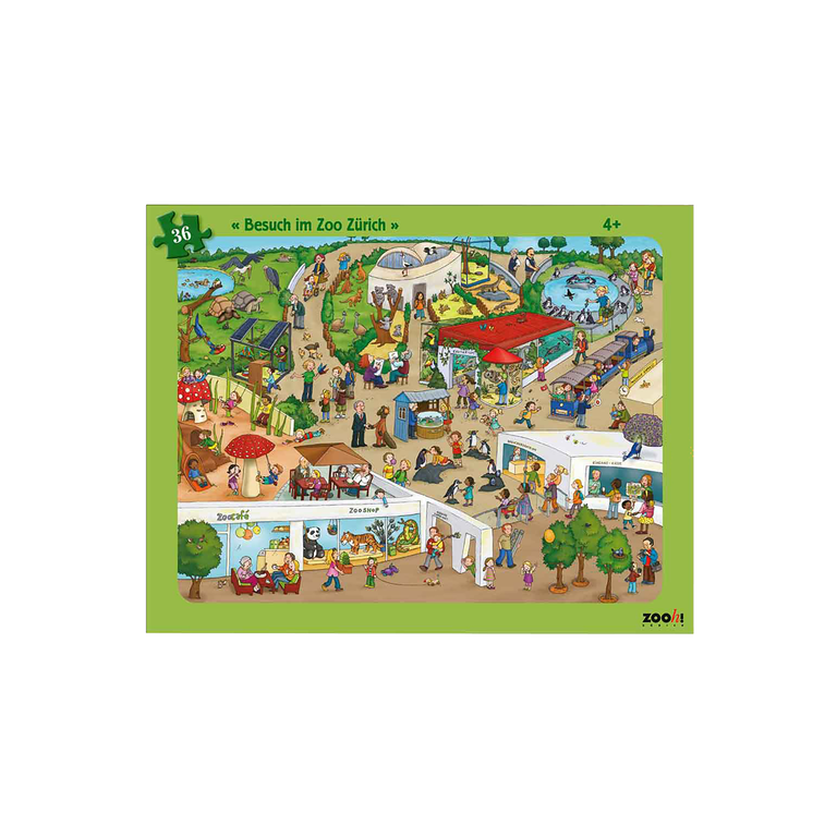 Wimmel Visit to Zurich Zoo Frame Puzzle